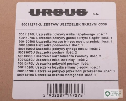 Komplet ( zestaw ) uszczelek skrzyni / mostu C-330 ORYGINAŁ URSUS Komplet ( zestaw ) uszczelek skrzyni / mostu C-330 ORYGINAŁ URSUS