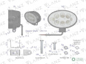 LAMPA ROB.LED ELIPSA 24W GLANZ