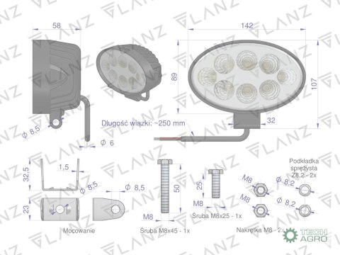 LAMPA ROB.LED ELIPSA 24W GLANZ LAMPA ROB.LED ELIPSA 24W GLANZ