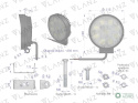 LAMPA ROB.LED OKR.27W GLANZ