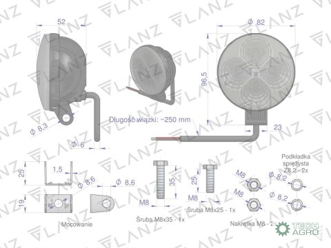 LAMPA ROB.LED OKR.MINI 12W GLANZ LAMPA ROB.LED OKR.MINI 12W GLANZ