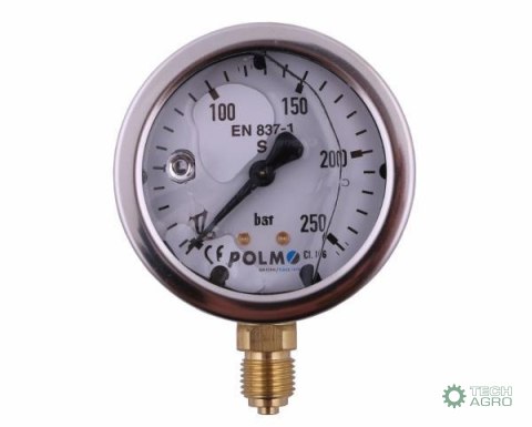 MANOMETR GLIC.0-250 BAR G1/4" M63 .POLM O MANOMETR GLIC.0-250 BAR G1/4" M63 .POLM O