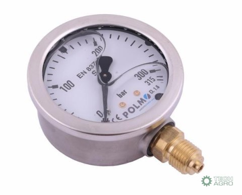 MANOMETR GLIC.0-315 BAR G1/4" M63 .POLM O MANOMETR GLIC.0-315 BAR G1/4" M63 .POLM O