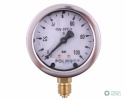 Manometr glicerynowy M63 0-100 bar dolne przyłącze G1/4" POLMO