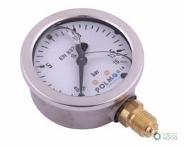 Manometr glicerynowy M63 0-16 bar dolne przyłącze G1/4