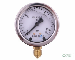 Manometr glicerynowy M63 0-16 bar dolne przyłącze G1/4