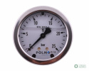 Manometr glicerynowy M63 0-25 bar tylne przyłącze G1/4" POLMO