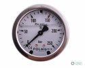 Manometr glicerynowy M63 0-250 bar tylne przyłącze G1/4" POLMO