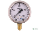 Manometr glicerynowy M63 0-400 bar dolne przyłącze G1/4" POLMO