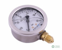 Manometr glicerynowy M63 0-60 bar dolne przyłącze G1/4" POLMO