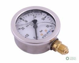 Manometr glicerynowy M63 0-60 bar dolne przyłącze G1/4