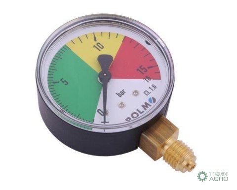 Manometr suchy M63 0-16 bar gwint M12x1.5 dolne przyłącze. Opryskiwacz POLMO Manometr suchy M63 0-16 bar gwint M12x1.5 dolne przyłącze. Opryskiwacz POLMO