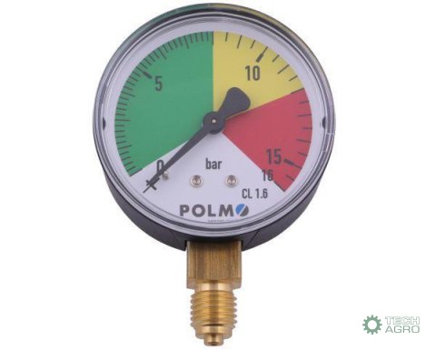 Manometr suchy M63 0-16 bar gwint M12x1.5 dolne przyłącze. Opryskiwacz POLMO Manometr suchy M63 0-16 bar gwint M12x1.5 dolne przyłącze. Opryskiwacz POLMO