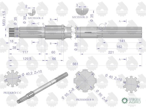 PÓŁOŚ UNIWERS.C330 URSUS PÓŁOŚ UNIWERS.C330 URSUS