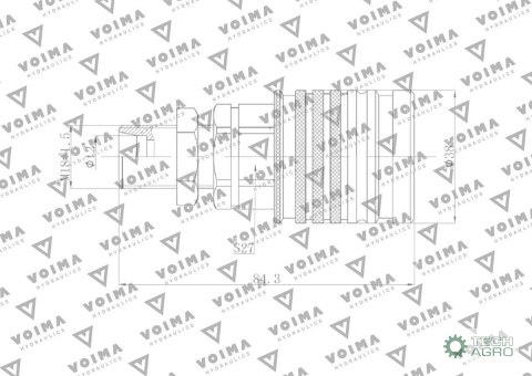 Szybkozłącze hydrauliczne gniazdo EURO M18x1.5 GZ Push-pull long (9100818GL) VOIMA (opakowanie 50szt) Szybkozłącze hydrauliczne gniazdo EURO M18x1.5 GZ Push-pull long (9100818GL) VOIMA (opakowanie 50szt)