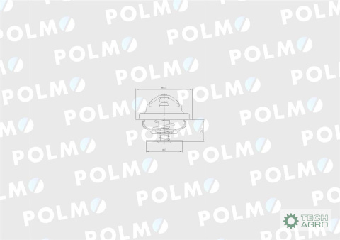 Termostat 162000060702 Case POLMO Termostat 162000060702 Case POLMO