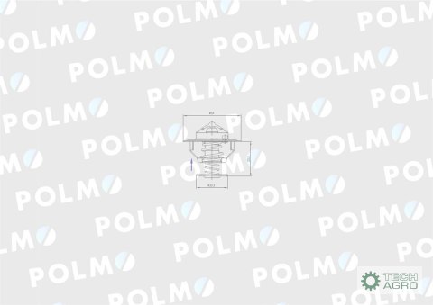 Termostat 87803664 Fiat POLMO Termostat 87803664 Fiat POLMO