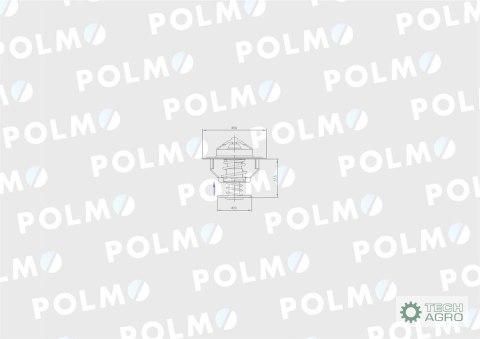 Termostat AR61538 JOHN DEERE POLMO Termostat AR61538 JOHN DEERE POLMO