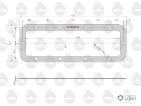 Uszczelka pokrywy dolnej zwolnicy krążelit 0.8mm Zetor ( sprzedawane po 5 ) ORYGINAŁ URSUS Uszczelka pokrywy dolnej zwolnicy krążelit 0.8mm Zetor ( sprzedawane po 5 ) ORYGINAŁ URSUS