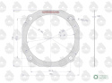 Uszczelka pokrywy półosi krążelit 0.8mm Zetor ( sprzedawane po 10 ) ORYGINAŁ URSUS