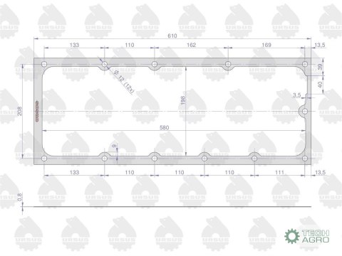 Uszczelka pokrywy skrzyni biegów krążelit 0.8mm Zetor ( sprzedawane po 5 ) ORYGINAŁ URSUS Uszczelka pokrywy skrzyni biegów krążelit 0.8mm Zetor ( sprzedawane po 5 ) ORYGINAŁ URSUS