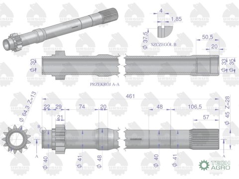 WAŁEK SPRZ. II ST. C3603P U WAŁEK SPRZ. II ST. C3603P U