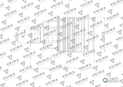 ZAWÓR GN.HYDR.EURO M18X1,5 GZ VOIMA ZAWÓR GN.HYDR.EURO M18X1,5 GZ VOIMA