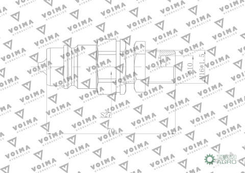 ZAWÓR WT.HYDR.EURO M16X1.5 GZ LONG VOIMA ZAWÓR WT.HYDR.EURO M16X1.5 GZ LONG VOIMA