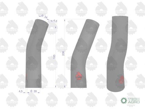 Zestaw komplet przewodów chłodnicy C-360 3P ORYGINAŁ URSUS Zestaw komplet przewodów chłodnicy C-360 3P ORYGINAŁ URSUS