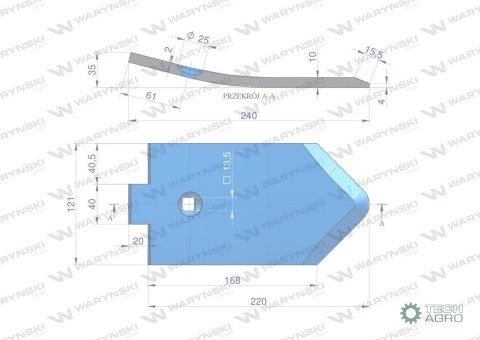 DZIÓB LEMKEN WARYŃSKI ŚRUBA M12X35 DZIÓB LEMKEN WARYŃSKI ŚRUBA M12X35