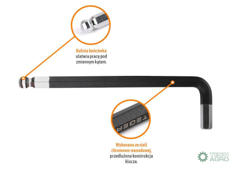 Klucz imbusowy HEX H11 - DŁUGI / TEGER Klucz imbusowy HEX H11 - DŁUGI / TEGER