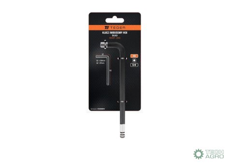 Klucz imbusowy HEX H8 - DŁUGI / TEGER Klucz imbusowy HEX H8 - DŁUGI / TEGER