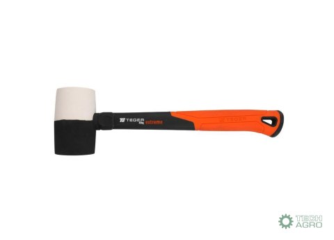 Młotek gumowy z trzonkiem fiberglass 450 g Extreme / TEGER Młotek gumowy z trzonkiem fiberglass 450 g Extreme / TEGER