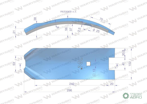 ŚCINACZ 3374395 WARYŃSKI M12X65 ŚCINACZ 3374395 WARYŃSKI M12X65