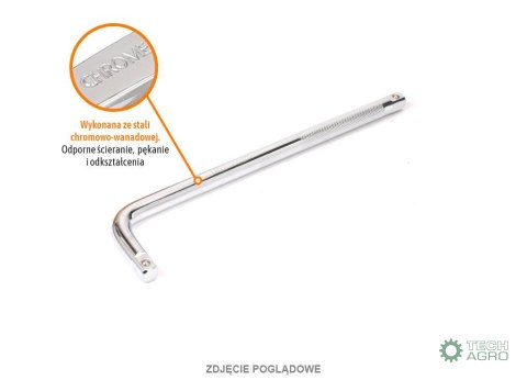 Pokrętło do nasadek TYP L 1/2" 250 mm / TEGER Pokrętło do nasadek TYP L 1/2" 250 mm / TEGER