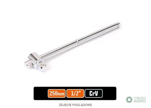 Pokrętło do nasadek TYP T 1/2" 250 mm / TEGER Pokrętło do nasadek TYP T 1/2" 250 mm / TEGER