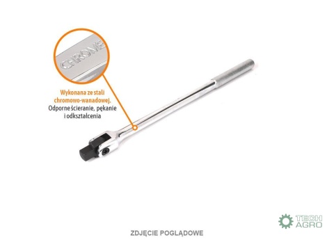 Pokrętło do nasadek obrotowe - uchylne 3/4" 500 mm / TEGER Pokrętło do nasadek obrotowe - uchylne 3/4" 500 mm / TEGER