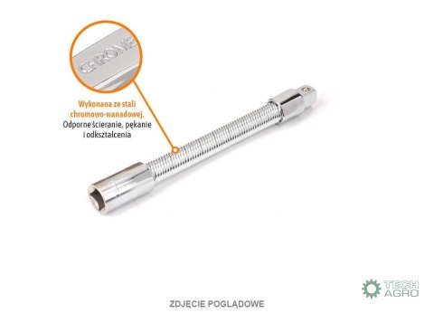 Przedłużka do nasadek 1/2" giętka 200 mm / TEGER Przedłużka do nasadek 1/2" giętka 200 mm / TEGER