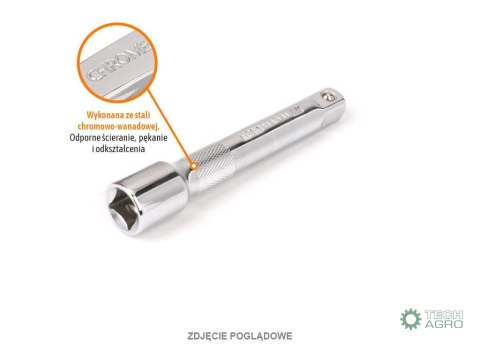 Przedłużka do nasadek 3/8" 100 mm / TEGER Przedłużka do nasadek 3/8" 100 mm / TEGER
