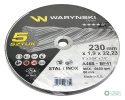 Tarcza do cięcia metalu 230 x1.9 x22.23 mm Waryński (sprzedawane po 5 szt w op 5 szt)