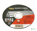 Tarcza do cięcia metalu i inoxu 125 x1. 0 x22.23 mm Waryński (sprzedawane po 5 szt po 5 szt)
