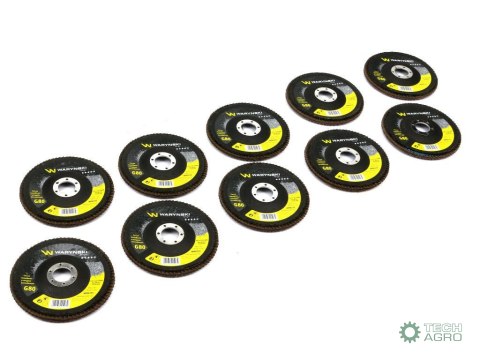 Tarcza do szlifierki 125 mm lamelkowa z elektrokorundem GR80 (sprzedawana po 10 szt.) Waryński Tarcza do szlifierki 125 mm lamelkowa z elektrokorundem GR80 (sprzedawana po 10 szt.) Waryński
