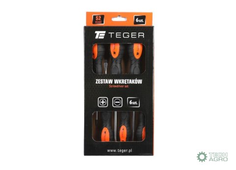 Zestaw wkrętaków 6 szt / TEGER Zestaw wkrętaków 6 szt / TEGER