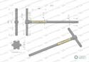 Klucz T ze spinnerem TORX T60 Waryński
