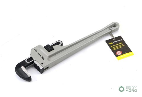 Klucz do rur typ amerykański 18" uchwyt aluminium wzmocniony szczęki CrMo max średnica Waryński Klucz do rur typ amerykański 18" uchwyt aluminium wzmocniony szczęki CrMo max średnica Waryński
