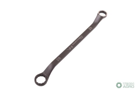 Klucz oczkowy odsadzony 25 x 28 mm. CrV standard ASME B107.9 Waryński Klucz oczkowy odsadzony 25 x 28 mm. CrV standard ASME B107.9 Waryński
