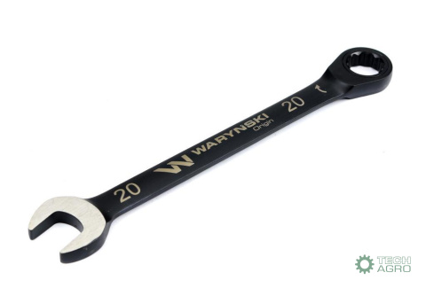 Klucz płasko-oczkowy 20 mm z grzechotką 72 zęby standard ASME B107-2010 Waryński Klucz płasko-oczkowy 20 mm z grzechotką 72 zęby standard ASME B107-2010 Waryński
