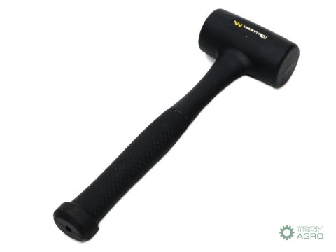 Młotek gumowy czarny bezodrzutowy 680 g trzonek z włókna szklanego Waryński Młotek gumowy czarny bezodrzutowy 680 g trzonek z włókna szklanego Waryński