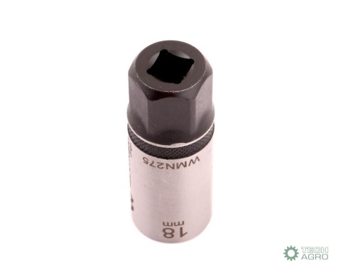 "Nasadka do świec 3/8"". 18 mm. CrV50BV 0. DIN 3124. Waryński "Nasadka do świec 3/8"". 18 mm. CrV50BV 0. DIN 3124. Waryński