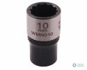 "Nasadka dwunastokątna 1/4"". 10 mm. CrV 0BV30. DIN 3124. Waryński